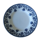 Assiette ancienne terre de fer saint Amand Jane docks franc comtois