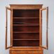 Empire display cabinet in walnut and bronze, Italy, 19th century