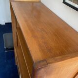 Scandinavian vintage library storage cabinet