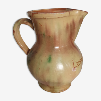 Painted sandstone pitcher