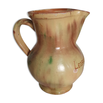 Painted sandstone pitcher