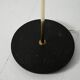 Scandinavian brass and black wood floor lamp, 1950s/60s