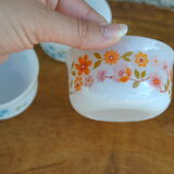 Series of 4 Scania and Veronica ramekins from Arcopal 70s/80s