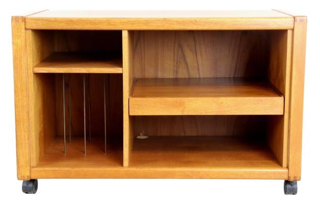 vintage teak deens Audiomeubel / platenspeler kast 'Virum'