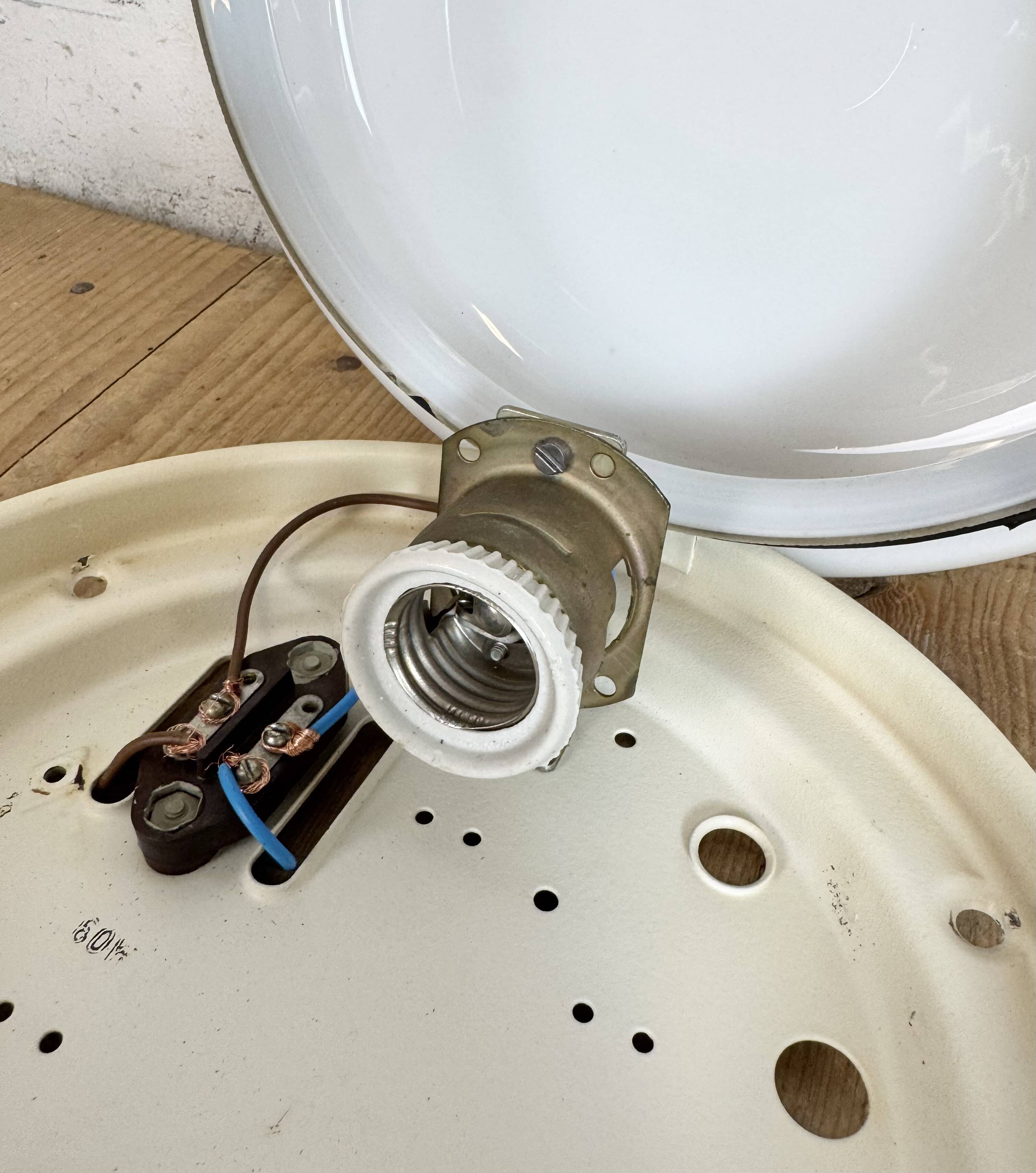 Vintage Soviet Ceiling or Wall Light with Milk Glass, 1980s