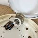 Vintage Soviet Ceiling or Wall Light with Milk Glass, 1980s