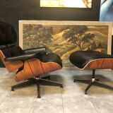 Lounger et ottoman par Charles et Ray Eames pour Herman Miller