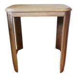 Solid walnut art deco pedestal table