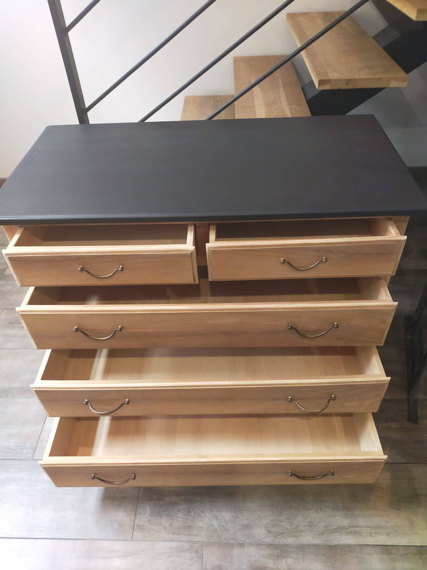 Renovated old wooden chest of drawers