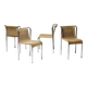 Gabriele Mucchi S5 Italian Modernity Dining Chairs with Chrome Tubular Frames and Rope Seats
