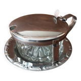 Vintage metal sugar bowl