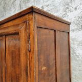 Old wardrobe linen cabinet beech wood