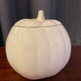 White earthenware pumpkin-shaped candy