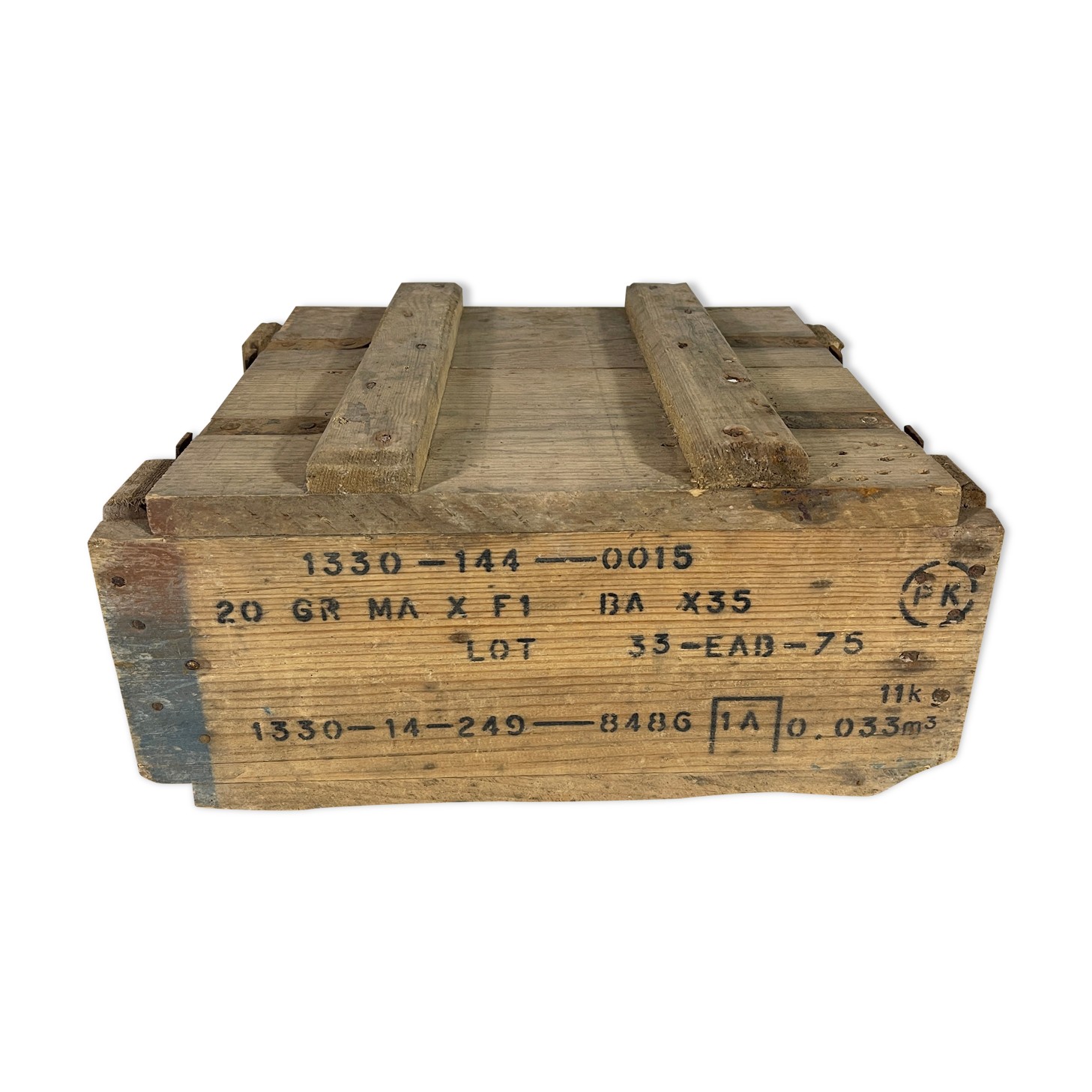 Wooden ammunition box