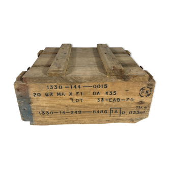Caisse à munitions en bois