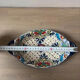 Vintage hand-painted Talavera Mexican ceramic oval plate
