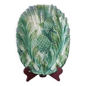 Large Asparagus and Artichoke Plate