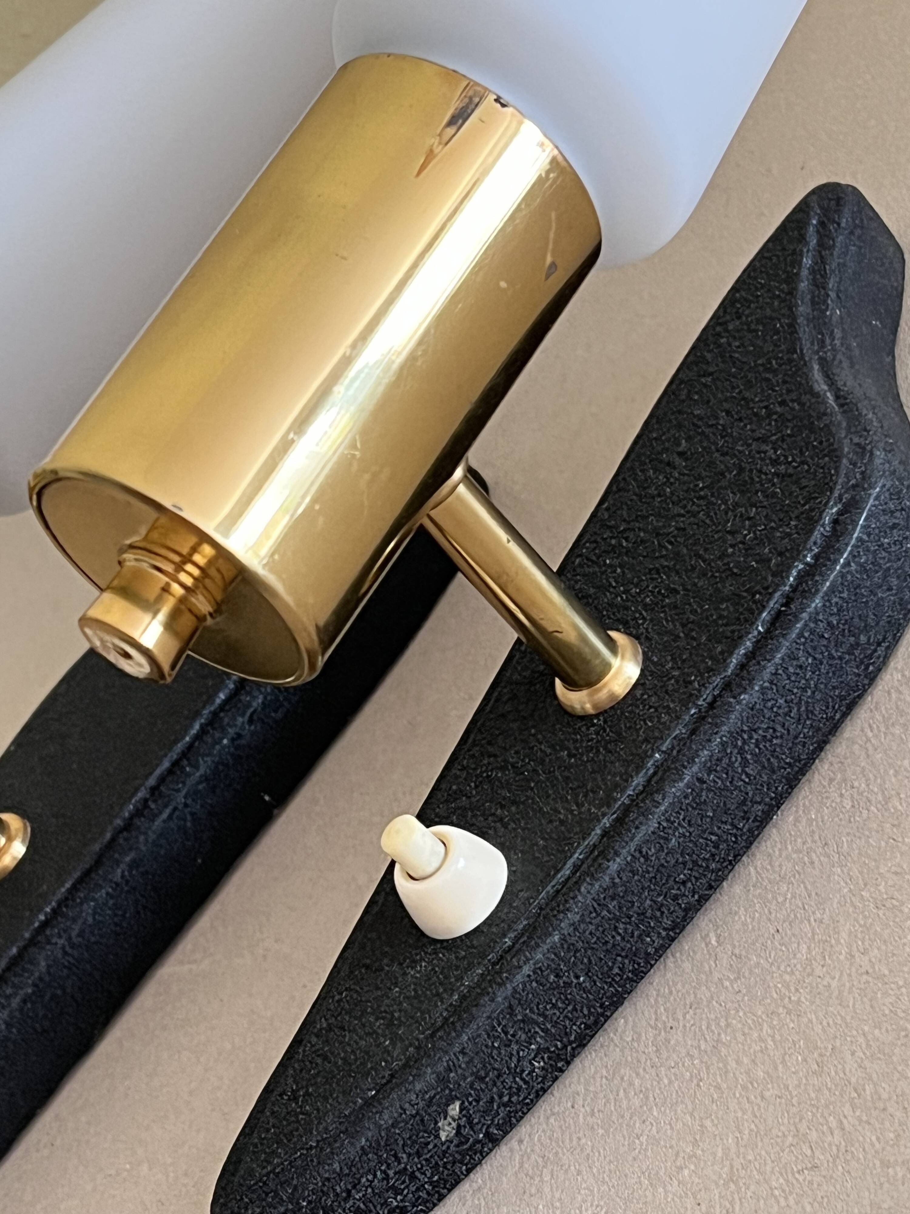 Pair of vintage wall lights, 60s