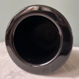 Black glazed ceramic vase, La Croix d'Ossau