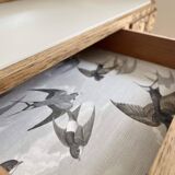 Art Deco oak sideboard with mirror (removable)