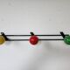 Vintage wall coat rack