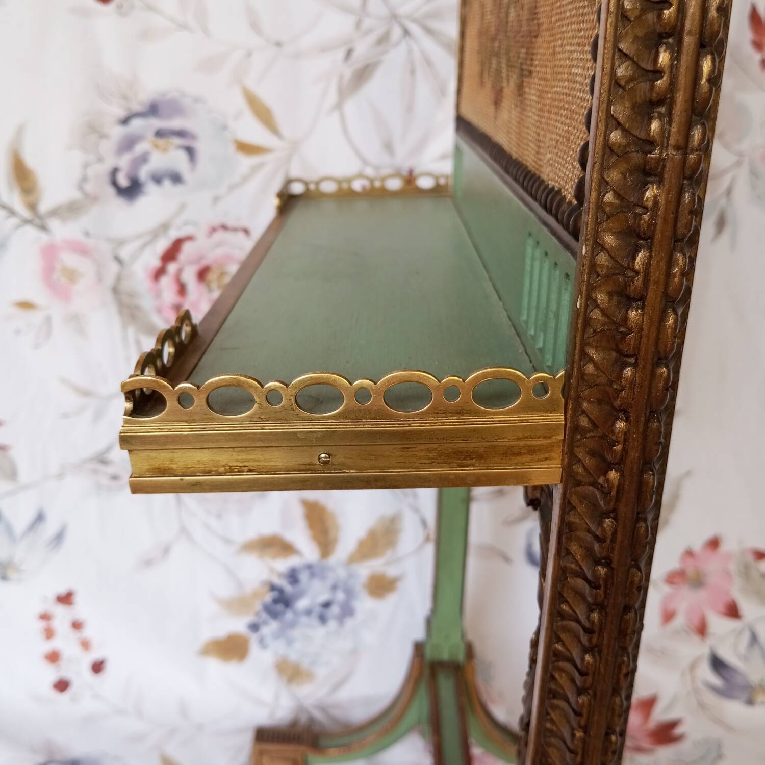 Écran de cheminée billet doux style Louis XVI