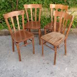 Set of four bistro chairs