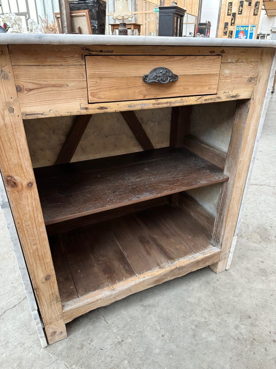 Bakery counter from the early 20th century in marble