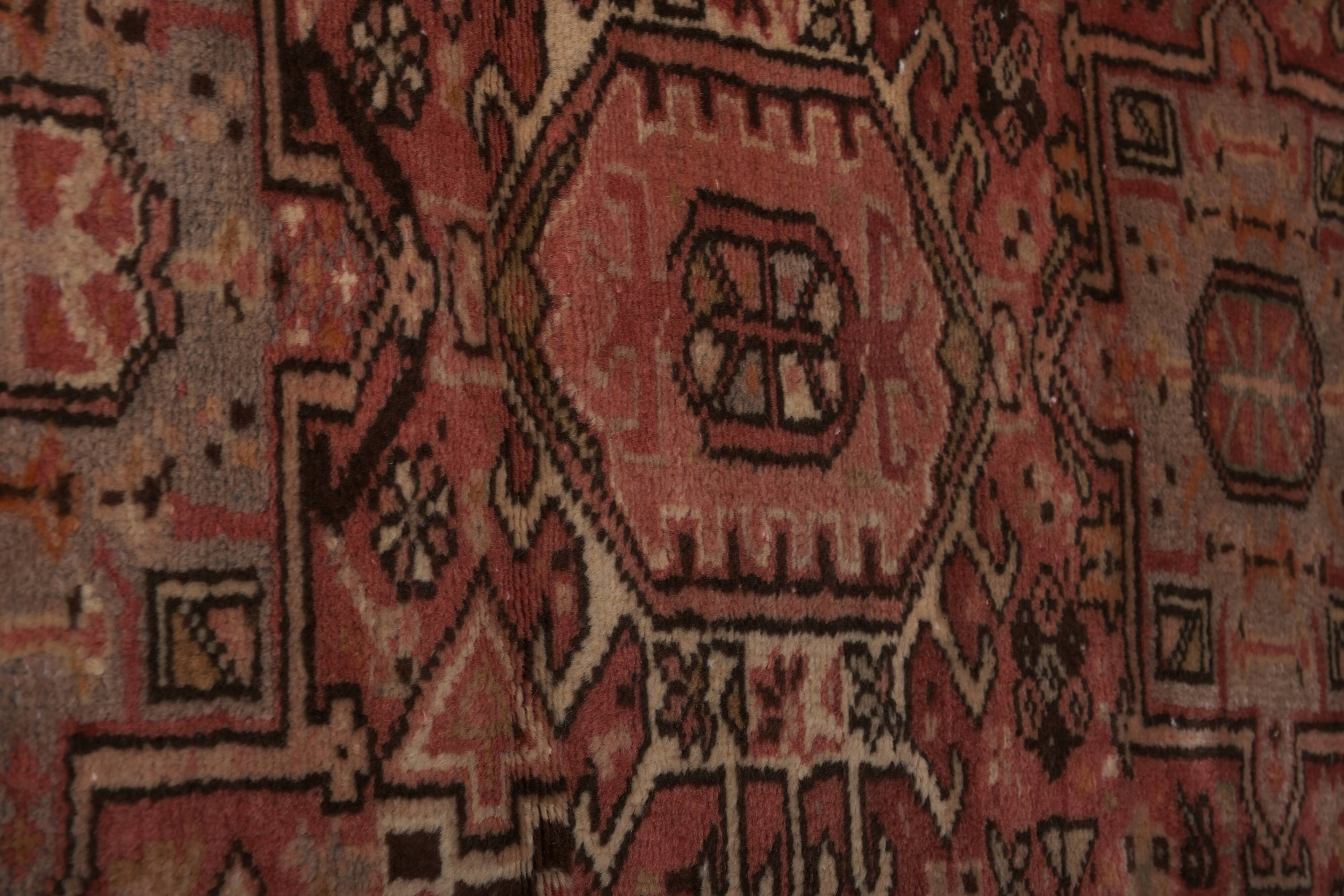 Vintage Turkish Oushak Rug Handwoven 84x388 cm