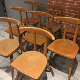 Suite of 8 chairs bistro Stella