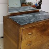 Walnut chest of drawers / dressing table