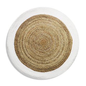 Round carpet in jute 120 cm