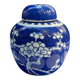 Vintage ginger jar in porcelain