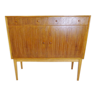 Mahogany & rosewood circles & ellipses sideboard