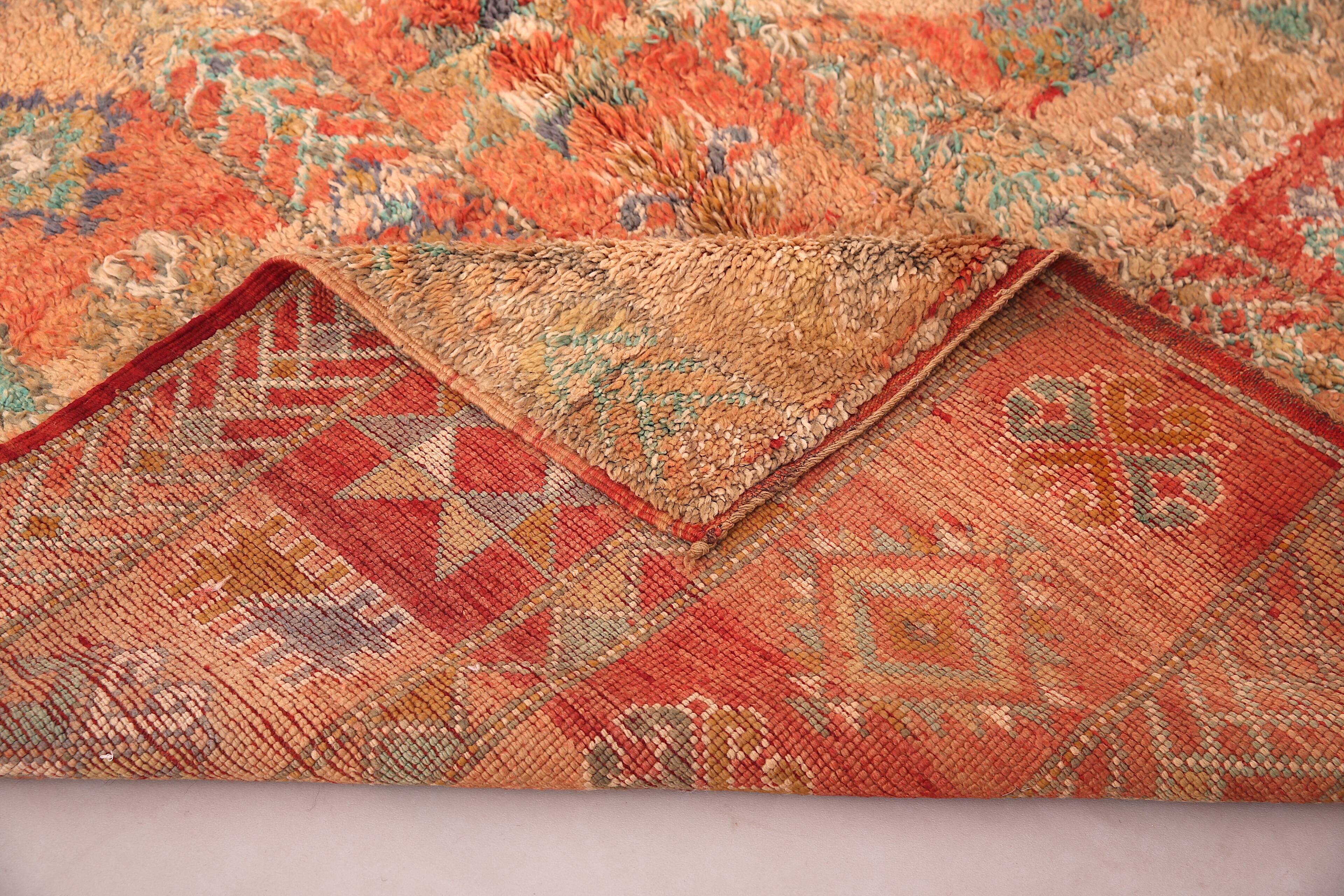 Vintage Moroccan Boujaad Rug 198 CM X 342 CM