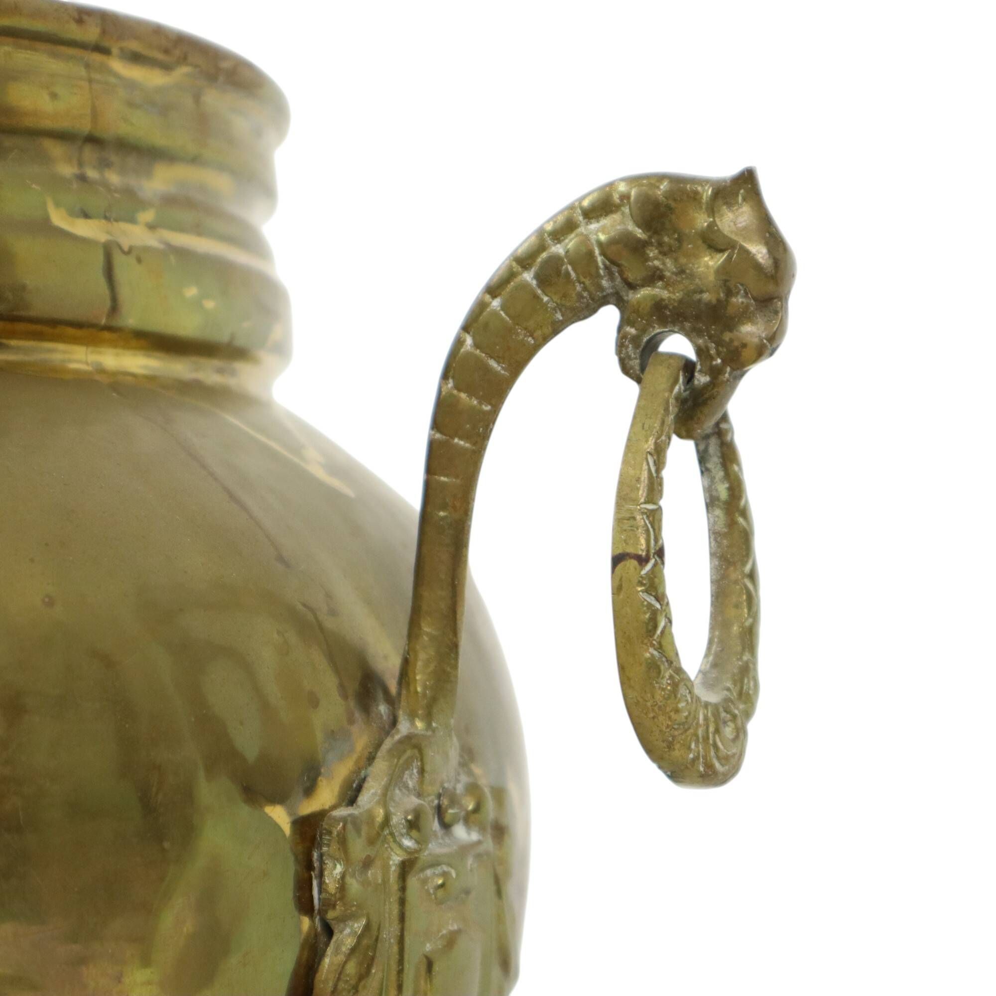 Antique French Jardinière Flower Pot Brass Early 20th Century