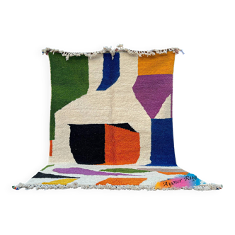 Handmade Moroccan rug 3 x 2 m