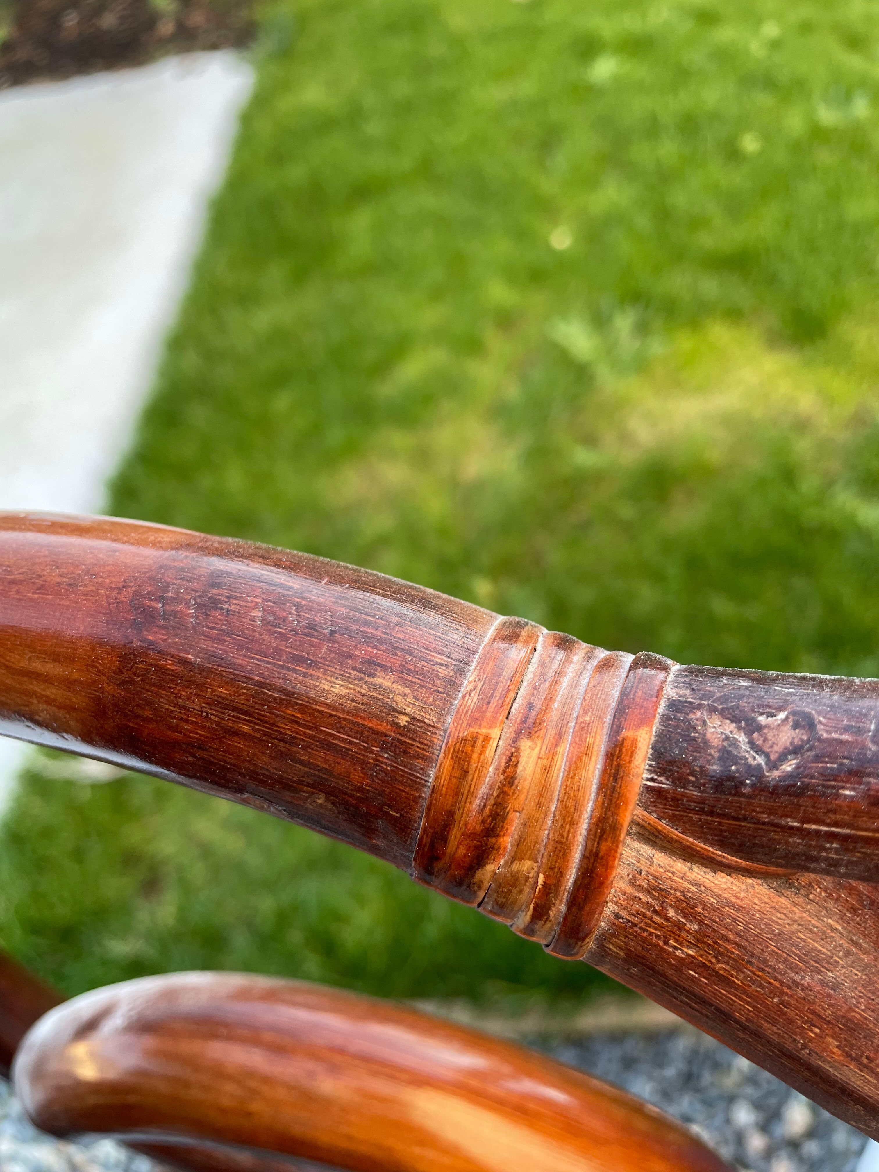 Vintage rattan headboard vintage