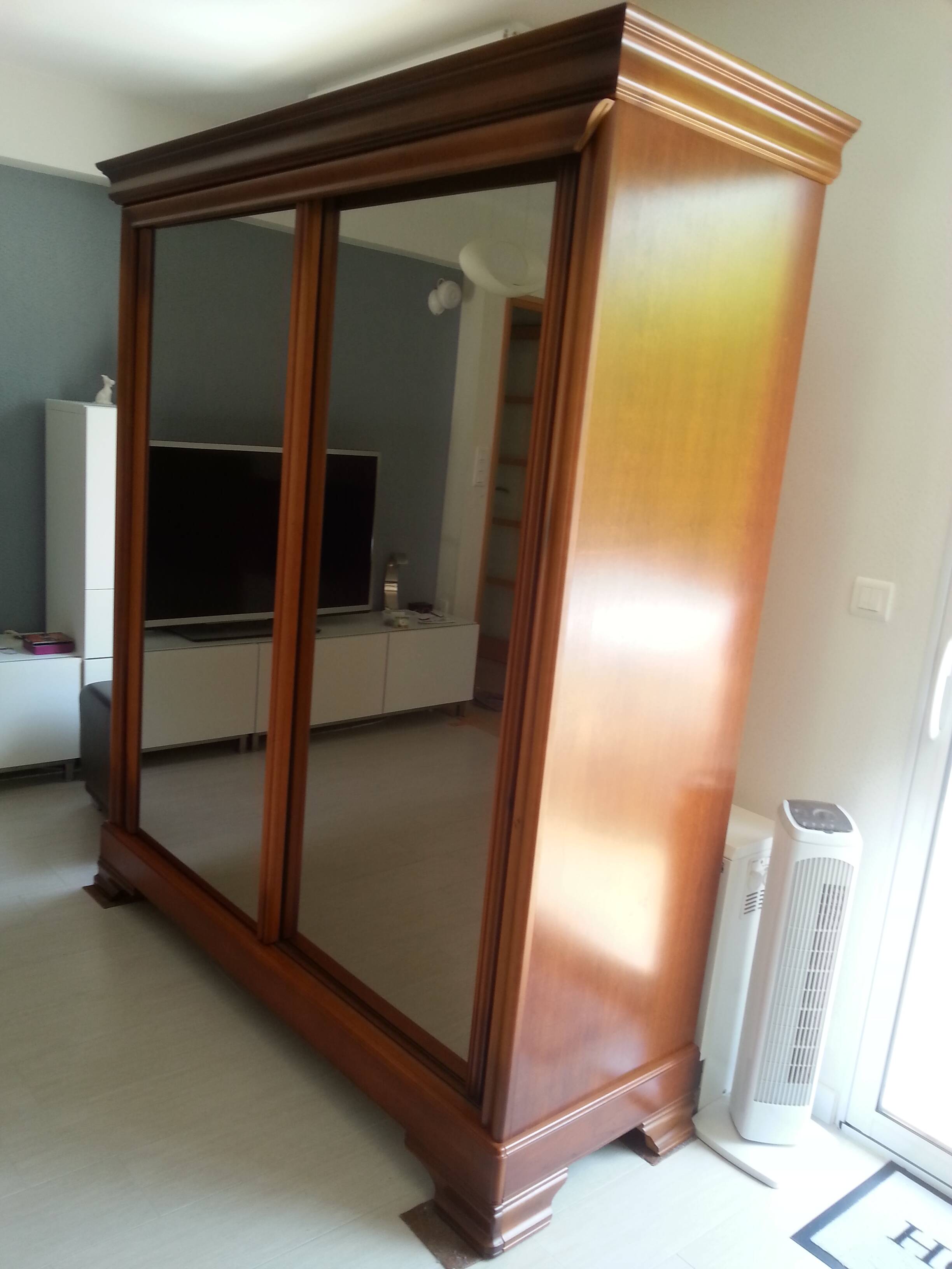 cherry wood wardrobe