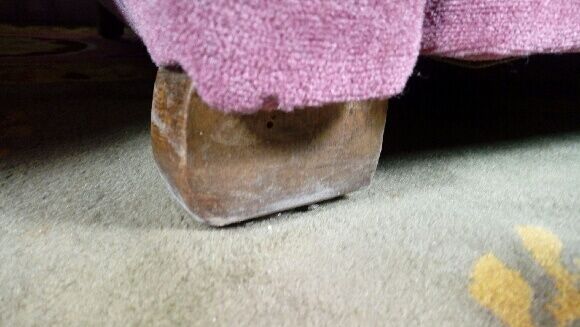 Pair of club chairs in raspberry velvet