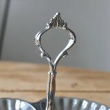 Vintage silver metal servant - Shell - 3 compartments