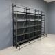 Industrial Iron Library Wall Shelving Cabinet