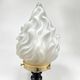 Art Deco torch lamp with flame globe and Napoleon III base - torch lamp