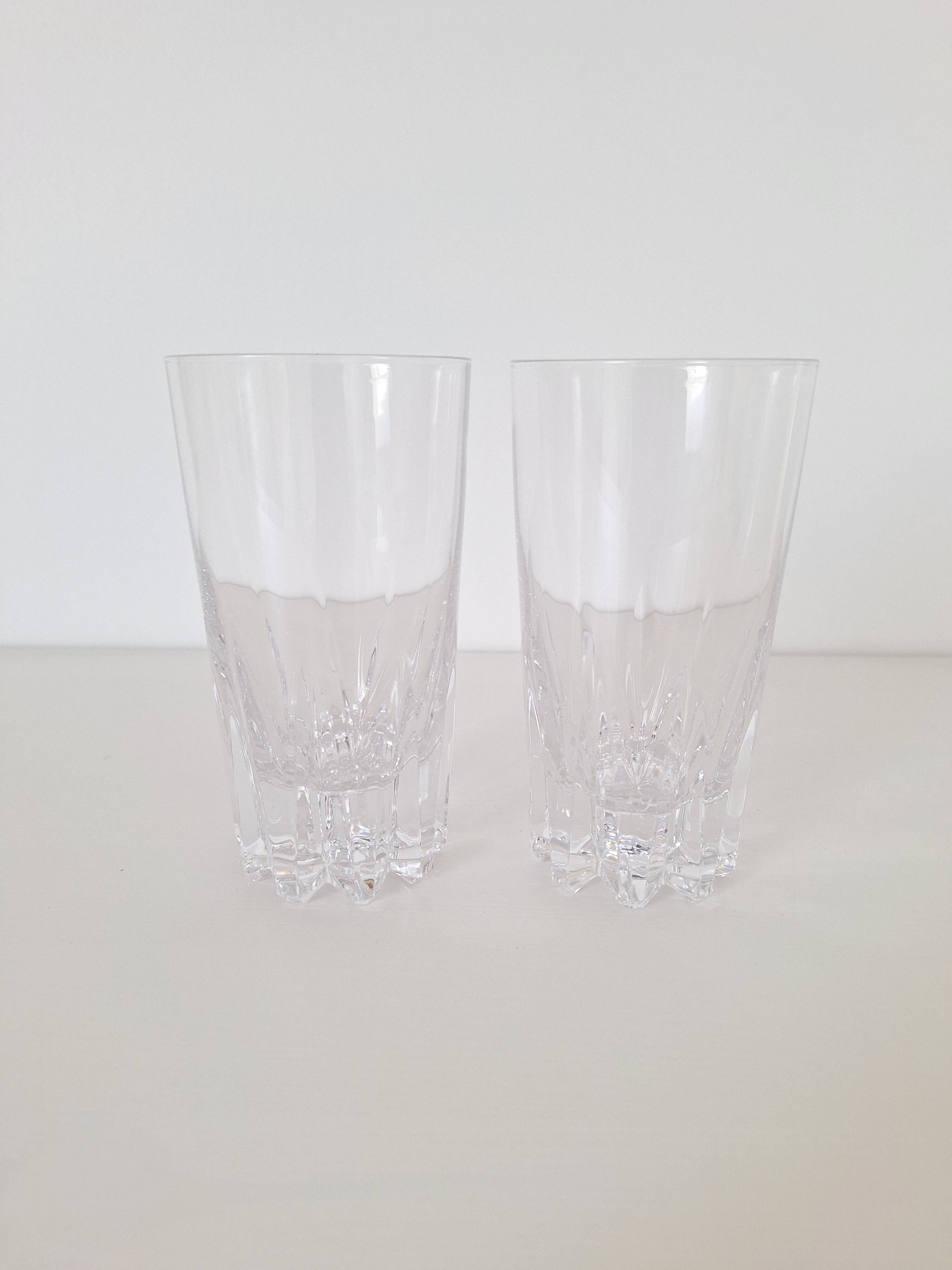 Verres à eau ou apéritif vintage en cristal