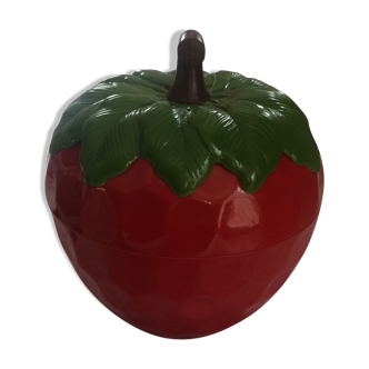 Vintage ice bucket shaped strawberry