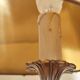 brass three-light bouillotte lamp, desk lamp
