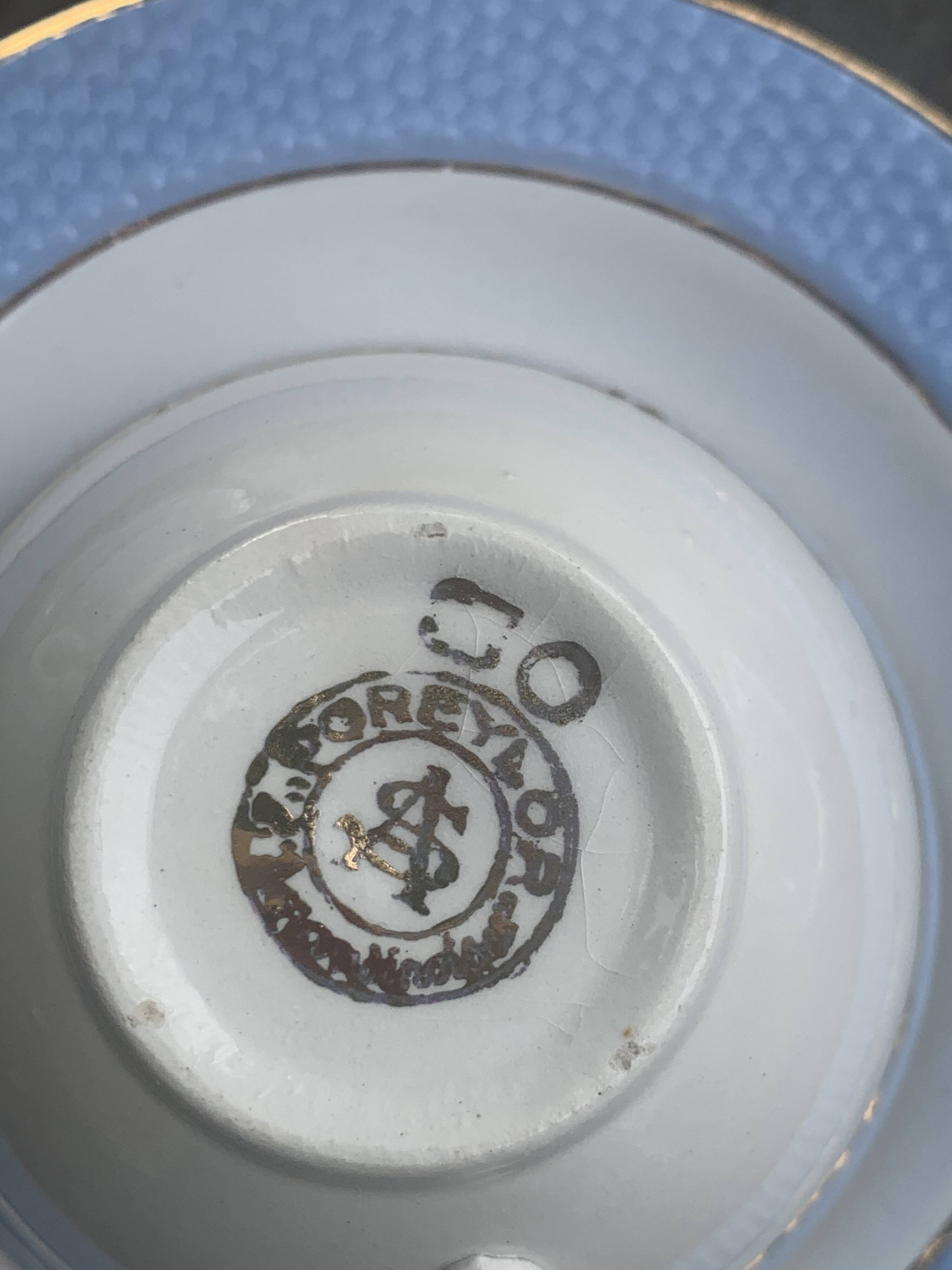 Coffee service, composed of 17 pieces, Poreylor, l amandinoise, vintage