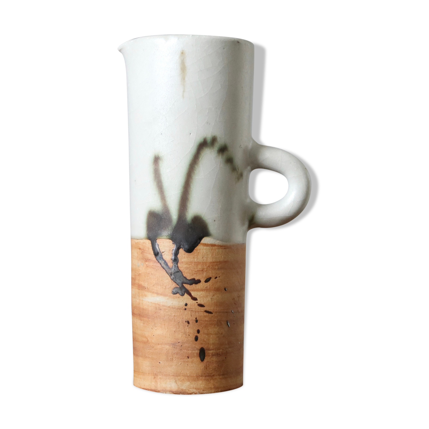 Ceramic pitcher of dove pottery, 70s