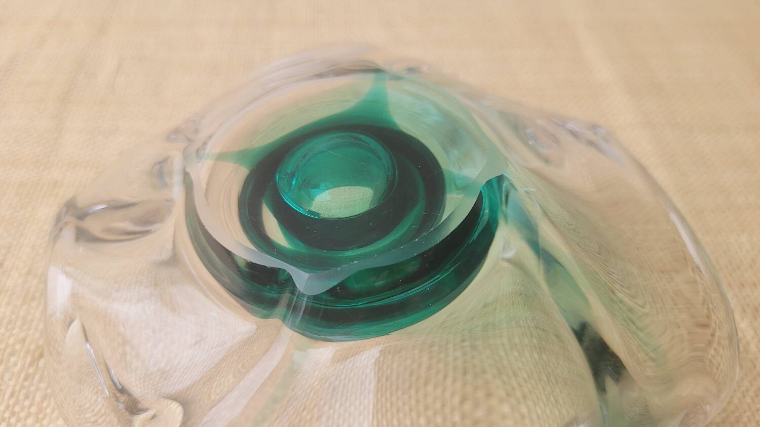 Italian glass candle holder