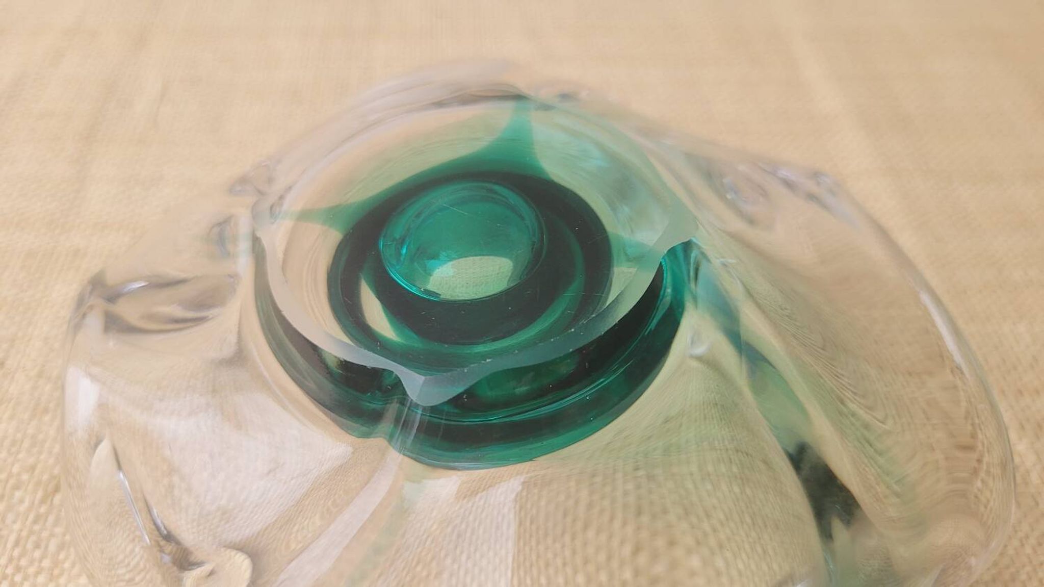 Italian glass candle holder